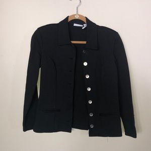 Black cotton blazer